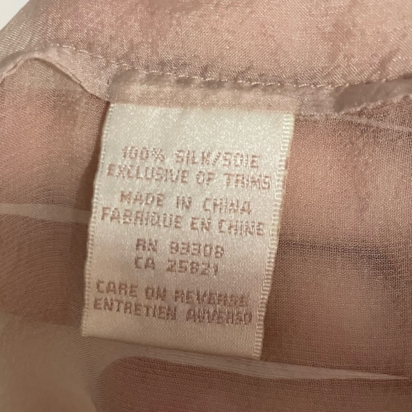 NK imode 100% silk Chemise and Robe Set Mauve Embroidery Floral Mesh L/XL - Picture 7 of 9